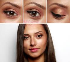 how to apply makeup for big brown eyes