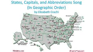 States that use the same letters in both usps and traditional abbreviations are: Carolina Map United States Map With Capitals And Abbreviations