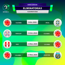 En colombia se superó la cantidad de 190.000 vacunados contra el virus y cada día es más factible cumplir el objetivo propuesto por el gobierno. Seleccion Colombia Partidos Fechas De Eliminatoria Mundial Catar 2022 Antena 2