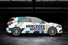 Car Mockup Mercedes A Class Product Mockup Psd