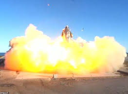 The next step in spacex's starship test program is the rollout of the next starship, designated sn15, to the launch pad in south texas. Spacex Elon Musk Says Explosion Of Starship Sn8 Rocket Is A Triumph Daily Mail Online