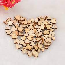 100 Pcs Rustic Wood Wooden Love Heart Wedding Table Scatter Etsy Wooden Hearts Heart Diy Wooden Diy