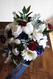Maybe you would like to learn more about one of these? Burgundy Navy And Ivory Silk Wedding Flowers Silk Wedding Flowers And Bouquets Online Love Is Blooming