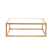 Salontafel Van Massief Eikenhout En Glas Maisons Du Monde En 2020 Table Basse Chene Table Basse Verre Table Basse