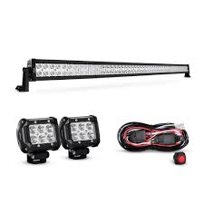 Nilight 52 Inch Spot Flood Combo Led Light Bar 2pcs 4 Inch 18w Spot Led Fog Lights With Off Road Wiring Harness 2 Years Warranty Walmart Com Walmart Com