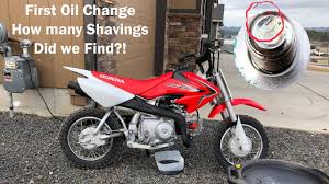 Price, seat height, weight, hp & tq performance + more! Honda Crf50 First Oil Change Metal Shavings In The Oil Youtube