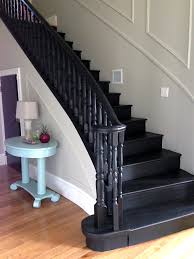 Paint the handrails and treads black, and the spindles and uprights white. 3 Common Staircase Design And Decor Mistakes What To Do Instead