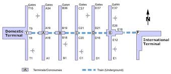 Atlanta Airport Terminal Map Atlanta Airport Airports Terminal Jackson Airport