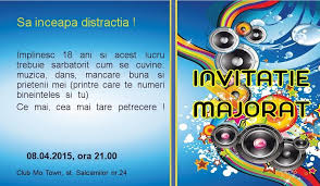 Invitatie Majorat Party On Kidizi Ro White Out