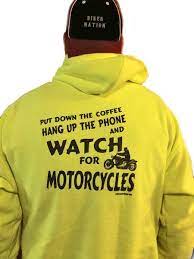 Be Seen Safety Green Zip Up Hoodie Harley Motorcycle Quotes Classic Harley Davidson
