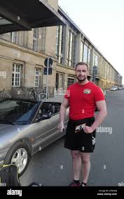 Marcus Wenzel beim Fototermin am Hauptbahnhof in Leipzig Leipzig,  31.03.2021 Stock Photo