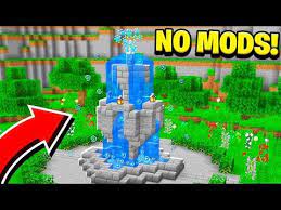 How To Build A Working Fountain In Minecraft No Mods Youtube Minecraft Fountain Fountain Minecraft Minecraft Designs