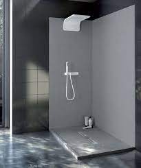 Duschwande wasserdicht ohne fliesen theoryland org. Duschruckwand Ohne Fugen 240x90 Cm Aus 7 Mm Mineralguss Duschruckwande Badezimmer Fliesen Fliesen Badezimmer Fugenloses Ba