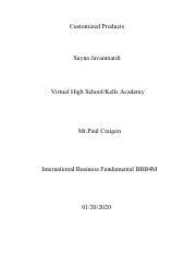 Find paul craigen's contact information, age, background check, white pages, pictures known as: Customized Products Customized Products Sayna Javanmardi Virtual High School Kells Academy Mr Paul Craigen International Business Fundamental Course Hero