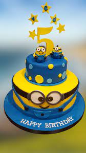 Mais um bolo entregue com sucesso!!! Cake Boutique 2 Tier Minion Birthday Cake Cb Nc160 Cake Boutique