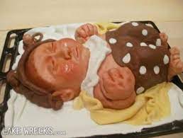 Baby Shower Cake Gone Terribly Wrong Is This The Baby The Face Looks More Like A Mom Pushing Bad Cakes Cakes Gone Wrong How To Make Cake