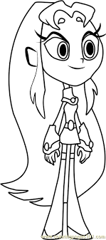 Here you will find many free images of awesome superheroes fighting aliens and defending their city. Starfire Coloring Page For Kids Free Teen Titans Go Printable Coloring Pages Online For Kids Coloringpages101 Com Coloring Pages For Kids