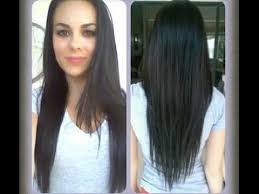 It may vary from above the ears to below the chin. How To Cut Your Hair At Home V Shape Long Layers Youtube