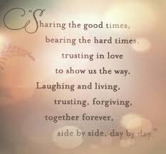 Sharing The Good Times And The Hard Times Trusting In Love To Show Us The Wa Anniversary Quotes For Him Anniversary Quotes For Couple Happy Anniversary Quotes