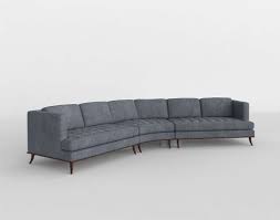 Our leather sofas and sectionals come in a variety of styles and offer special details like distressed accents, sleek nailhead trim, or classic button tufting. 3d Capri Curved Sectional Sofa Horchow Glancing Eye