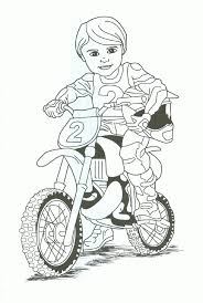 Make sure your child is comfortable with operating the bike and that the size of the bike is adapted to your child's height and strength for safety. Printable Dirt Bike Coloring Pages For Kids Coloring4free Coloring4free Com