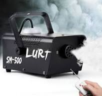 Máquina de niebla LURT de 500 W Mini máquina de humo con control remoto  inalámbrico y modo automático, portátil para fiestas, exteriores,  Halloween, ...