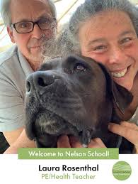 Hello Everyone! Here is a photo of me with my two boys. My husband Steve  and Milo, our rescue lab,boxer, pit mix. I came up to NH from NY to go to