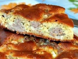 тесто на кефире для пирога с мясом в духовке Zalivnoj Pirog S Farshem Na Kefire Recept Recept Myasnogo Piroga Eda Kulinariya