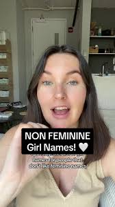 Girl baby name ideas for people that prefer non feminine names! 🌟 #ba...