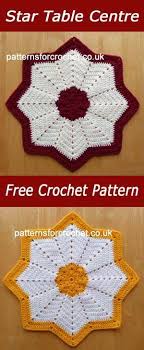 Star Table Center Free Crochet Pattern Crochet Crochet Crochet Blanket Round Crochet Patterns