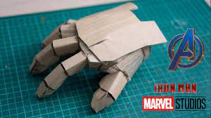If any clumps are leftover, evenly disperse it. Part1 Make Cardboard Iron Man Hand Mark 85 Avengers4 Endgame Youtube