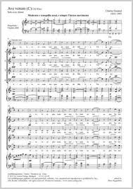 Mozart's final completed sacred work was written on 17 june 1791, for the feast of corpus christi at the request of anton stoll, choirmaster at baden where mozart was visiting with his wife constanze. Charles Gounod Ave Verum Full Score Carus Verlag