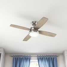 Many hunter ceiling fan models come with a remote control that can be programmed to operate your ceiling fan and ceiling fan light. Hunter Fan 52 Wingate 4 Blade Led Standard Ceiling Fan With Remote Control And Light Kit Included Reviews Wayfair