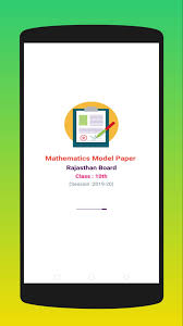 Rajasthan board will conduct exams for class 10 and 12 private candidates. 10th Math Model Paper 2020 Rbse Board For Android Apk Download