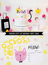 I don't know but they will make a birthday 'purrfect'. 7 Modern Kitty Cat Birthday Party Ideas Hostess With The Mostess