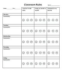 genuine free printable behavior charts for teachers free