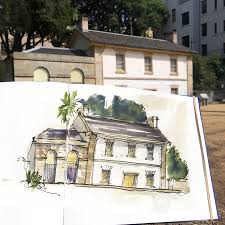 Perspective And Accurate Building Sketches Liz Steel Liz Steel