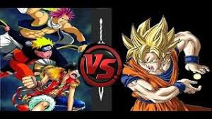 Then, it ends up as naruto vs luffy. Luffy Naruto Natsu Dragneel Vs Son Goku Battle Hd Epic Youtube