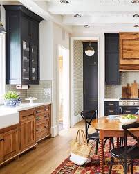 Check spelling or type a new query. Mixed Wood And Painted Cabinets Home Kitchens Kitchen Design Kitchen Remodel