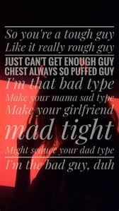 Bad Guy Billie Eilish Billie Eilish Bad Men Quotes Billie