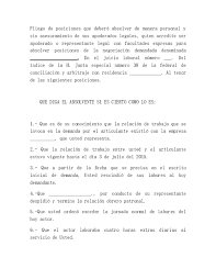 Absolución de posiciones — ► locución derecho acto en que una de las partes de un juicio responde, bajo juramento, a las preguntas del juez en presencia de la otra parte … Doc Pliego De Posiciones Kinasay Ch Academia Edu