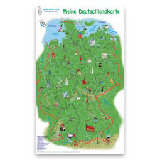This map was created with adobe illustrator. Meine Deutschlandkarte E Z Verlag Gmbh