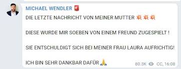 Jun 01, 2021 · michael wendler steht schon langen nicht mehr für seine musik in den schlagzeilen, sondern wegen seiner verschwörungstheorien um das coronavirus, die er auf telegram verbreitet. Mutter Von Michael Wendler Gestorben Er Aussert Sich Auf Telegram Zu Wort