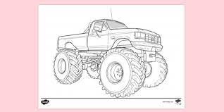 The collection is varied with different variations and characters. Free Monster Truck Colouring Page To Print Colouring Pages