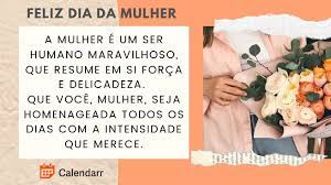 Feliz dia internacional da mulher a todas nós! Dia Da Mulher 23 Lindas Mensagens Para Homenagear Alguem Calendarr