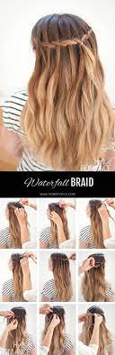 Then cross the bottom section over the (new) middle section. 17 Wonderful Waterfall Braid Tutorials For Your Luscious Locks Diy Crafts