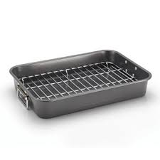Farberware Nonstick Roaster With Flat Rack Farberware Nonstick Bakeware Roasting Pan