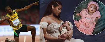 Olympia lightning bolt saint leo bolt thunder bolt. Usain Bolt And Kasi Bennett Shares First Photo Of Their Daughter Named Olympia Lightning Bolt Kanyi Daily News