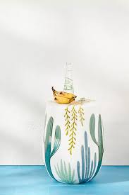 Saguaro Ceramic Stool In 2020 Ceramic Stool Ceramics Unique End Tables