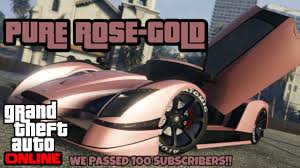 Maybe you would like to learn more about one of these? Pure Rose Gold Modded Crew Color Hex Code Gta Online Youtube